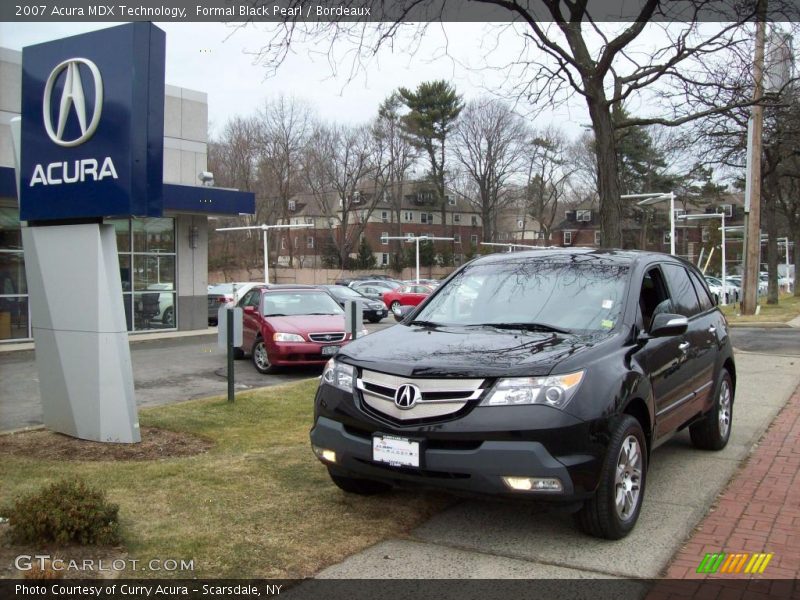 Formal Black Pearl / Bordeaux 2007 Acura MDX Technology