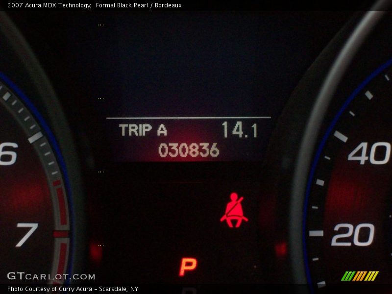 Formal Black Pearl / Bordeaux 2007 Acura MDX Technology