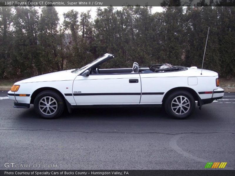 Super White II / Gray 1987 Toyota Celica GT Convertible