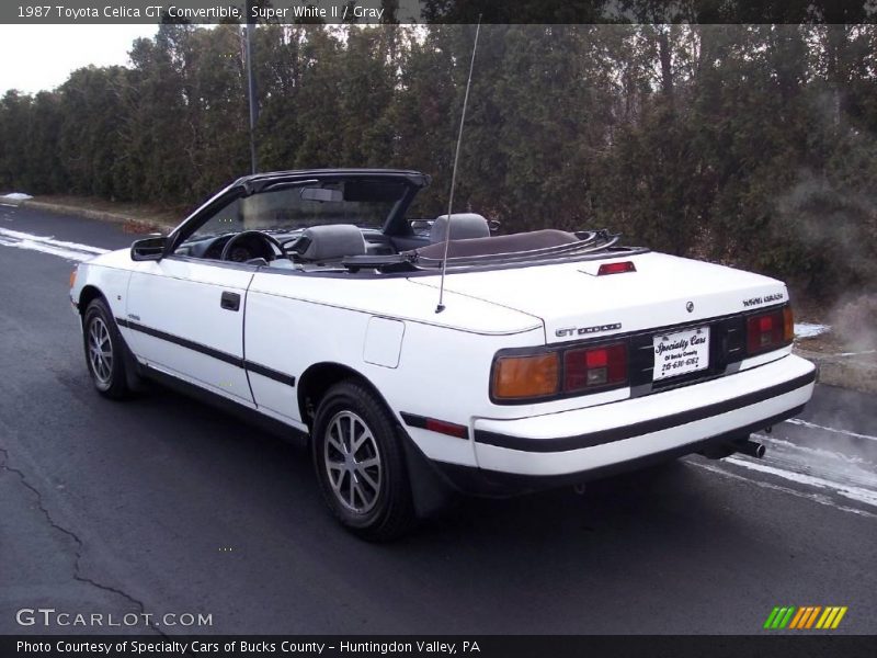 Super White II / Gray 1987 Toyota Celica GT Convertible
