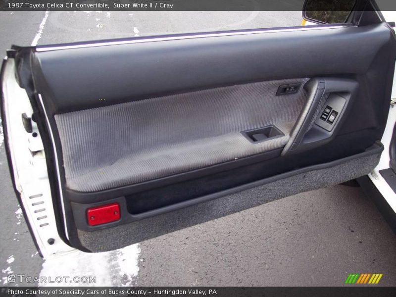 Super White II / Gray 1987 Toyota Celica GT Convertible