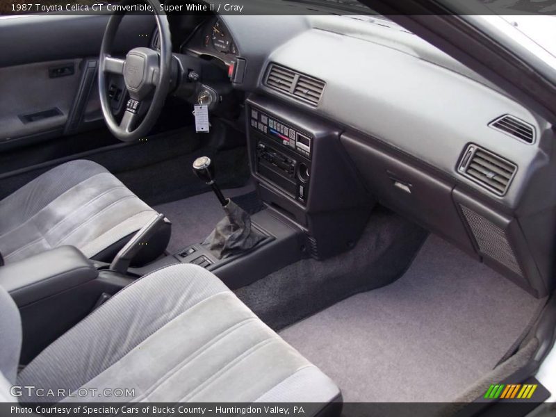 Super White II / Gray 1987 Toyota Celica GT Convertible