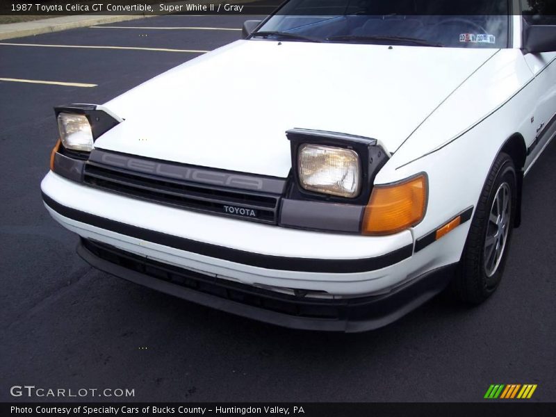 Super White II / Gray 1987 Toyota Celica GT Convertible