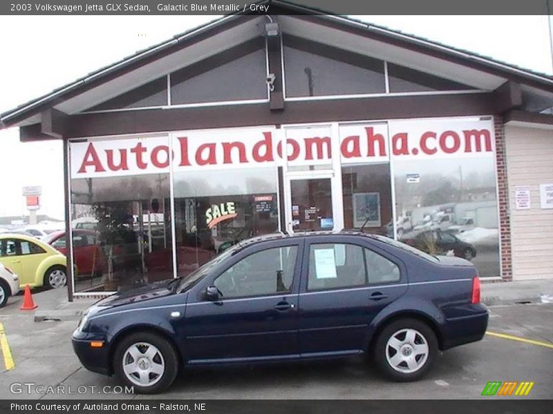 Galactic Blue Metallic / Grey 2003 Volkswagen Jetta GLX Sedan