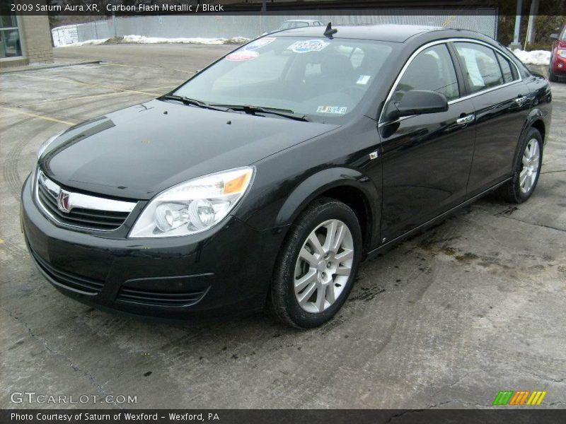 Carbon Flash Metallic / Black 2009 Saturn Aura XR