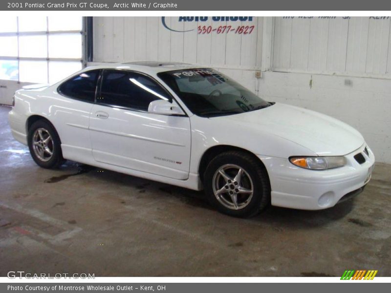 Arctic White / Graphite 2001 Pontiac Grand Prix GT Coupe