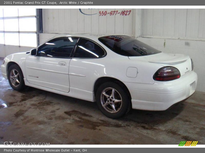 Arctic White / Graphite 2001 Pontiac Grand Prix GT Coupe