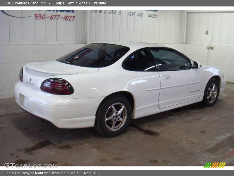 Arctic White / Graphite 2001 Pontiac Grand Prix GT Coupe