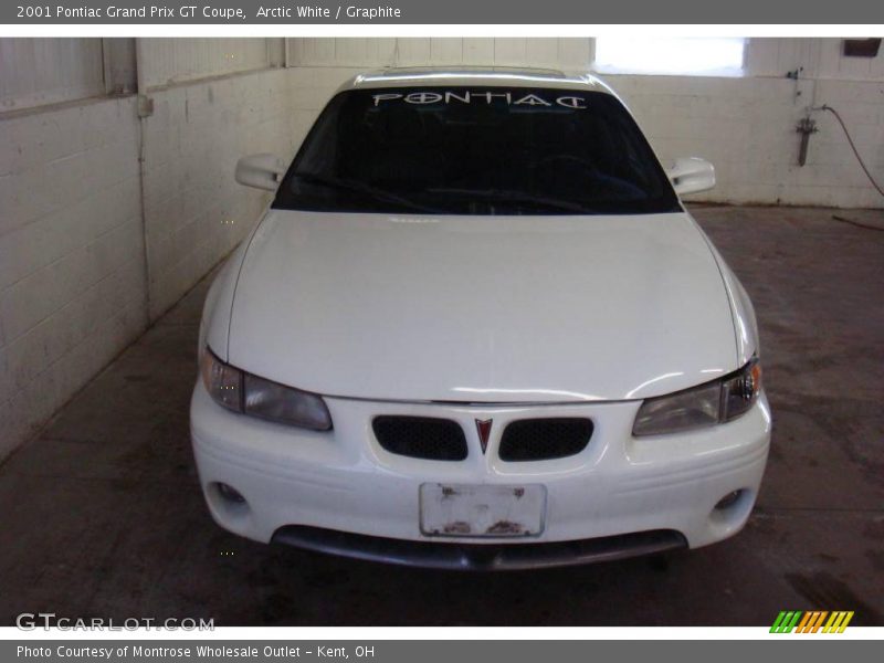 Arctic White / Graphite 2001 Pontiac Grand Prix GT Coupe