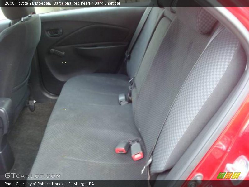 Barcelona Red Pearl / Dark Charcoal 2008 Toyota Yaris Sedan