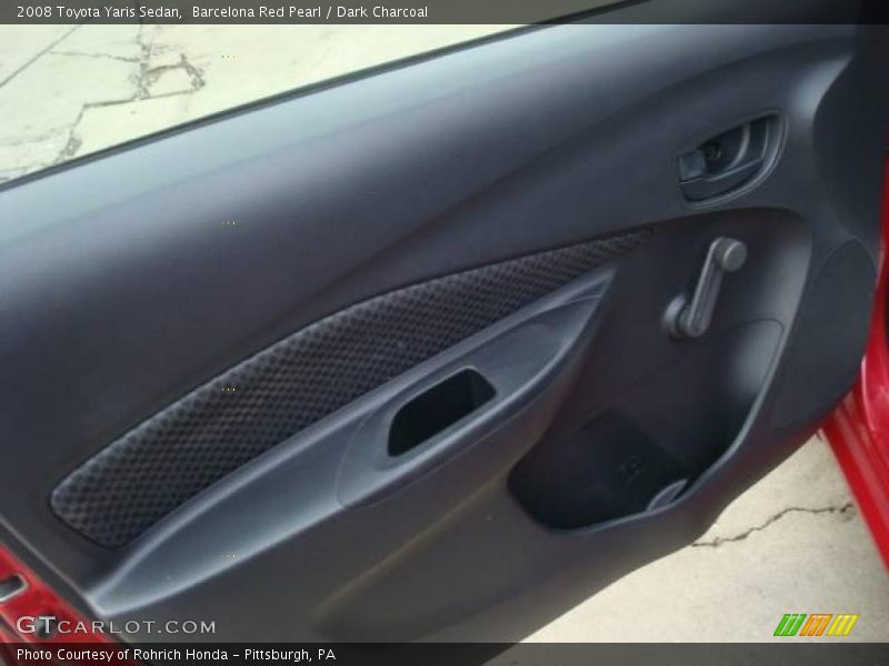 Barcelona Red Pearl / Dark Charcoal 2008 Toyota Yaris Sedan