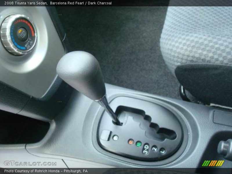 Barcelona Red Pearl / Dark Charcoal 2008 Toyota Yaris Sedan