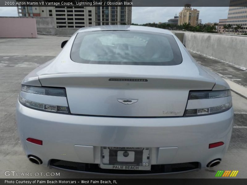 Lightning Silver / Obsidian Black 2010 Aston Martin V8 Vantage Coupe