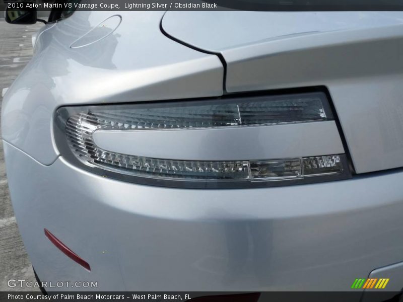 Lightning Silver / Obsidian Black 2010 Aston Martin V8 Vantage Coupe