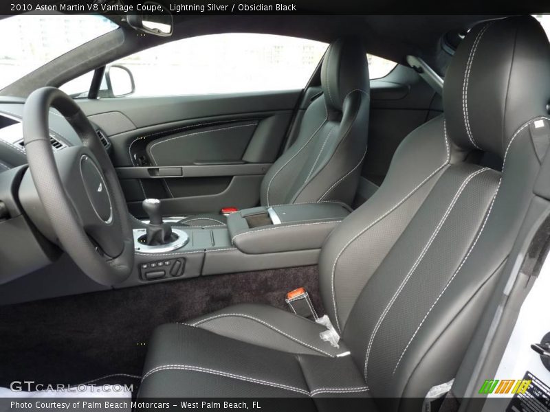 Lightning Silver / Obsidian Black 2010 Aston Martin V8 Vantage Coupe