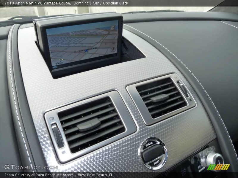 Lightning Silver / Obsidian Black 2010 Aston Martin V8 Vantage Coupe