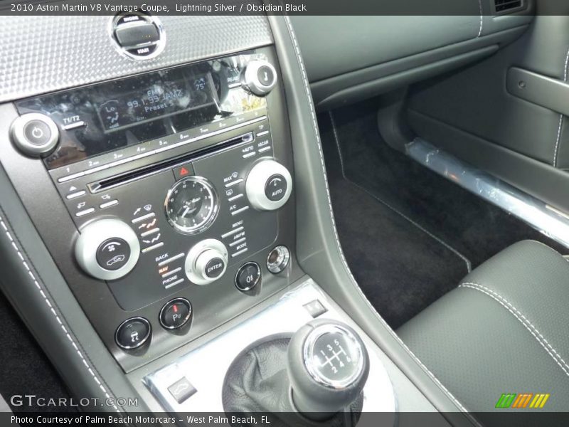 Lightning Silver / Obsidian Black 2010 Aston Martin V8 Vantage Coupe