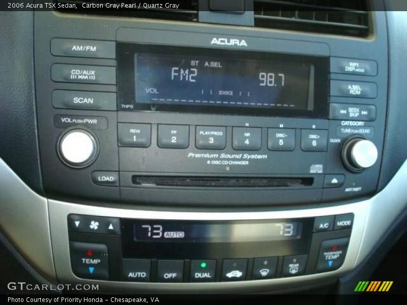 Carbon Gray Pearl / Quartz Gray 2006 Acura TSX Sedan