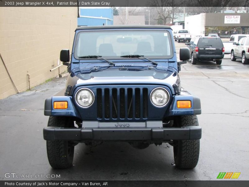 Patriot Blue / Dark Slate Gray 2003 Jeep Wrangler X 4x4