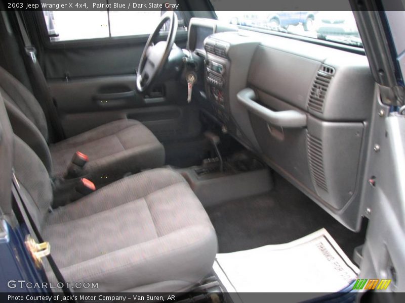 Patriot Blue / Dark Slate Gray 2003 Jeep Wrangler X 4x4