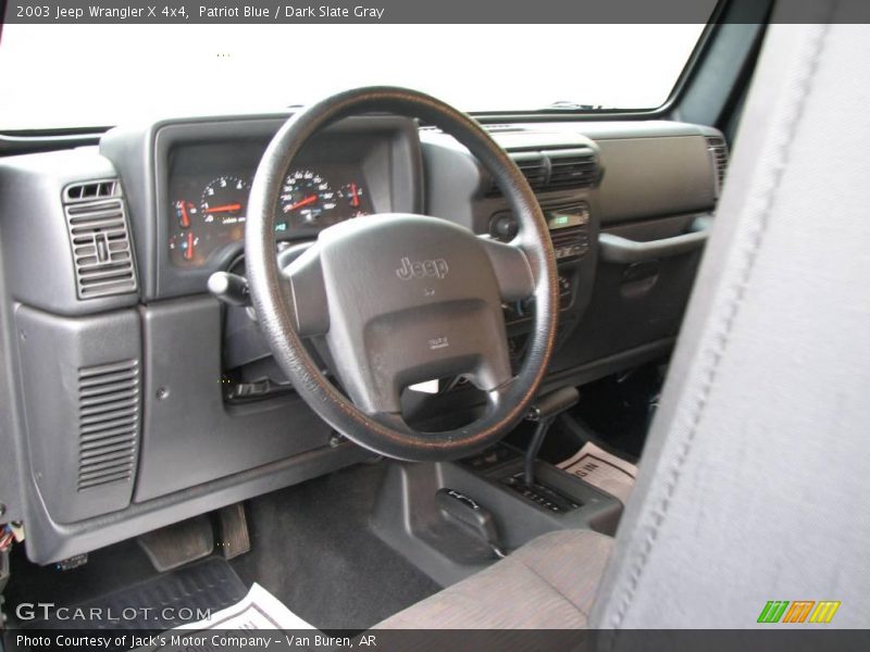 Patriot Blue / Dark Slate Gray 2003 Jeep Wrangler X 4x4