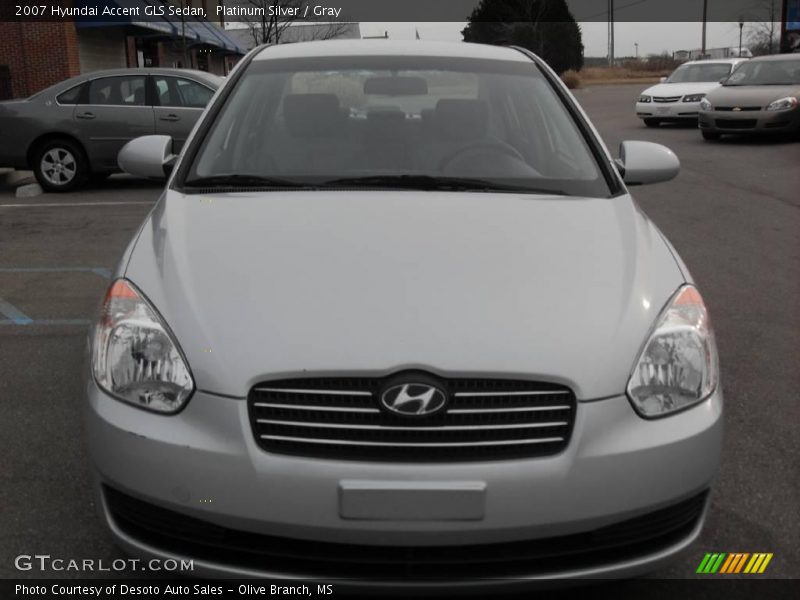 Platinum Silver / Gray 2007 Hyundai Accent GLS Sedan