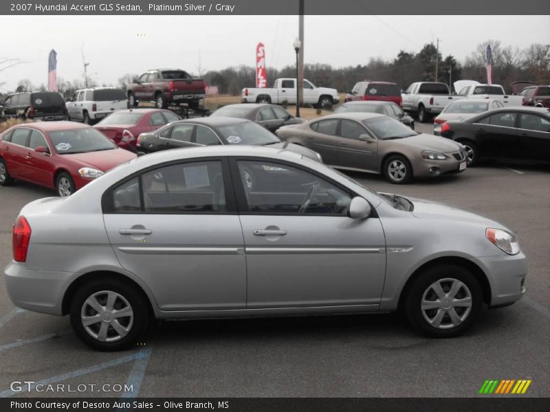 Platinum Silver / Gray 2007 Hyundai Accent GLS Sedan