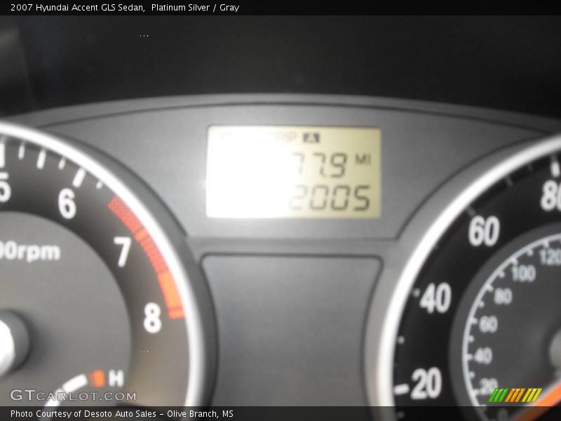 Platinum Silver / Gray 2007 Hyundai Accent GLS Sedan