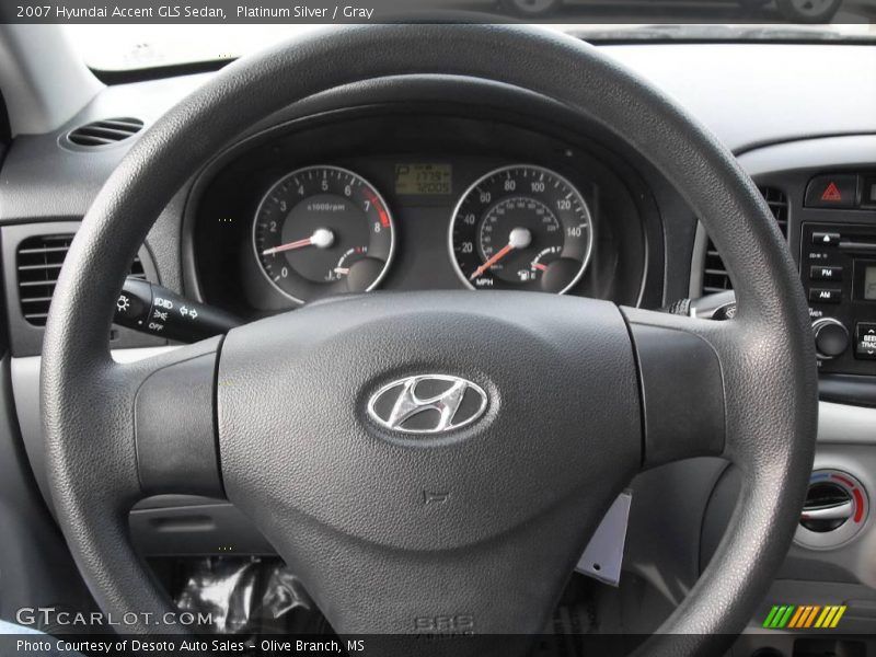 Platinum Silver / Gray 2007 Hyundai Accent GLS Sedan