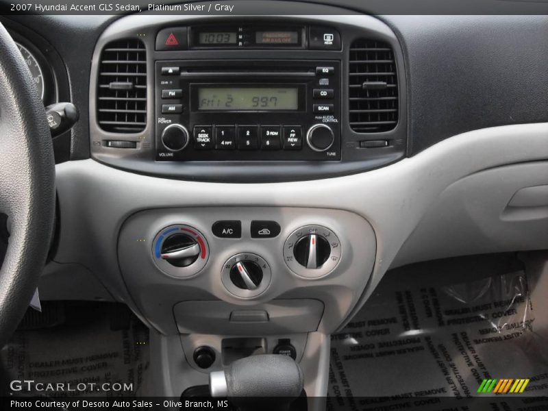 Platinum Silver / Gray 2007 Hyundai Accent GLS Sedan