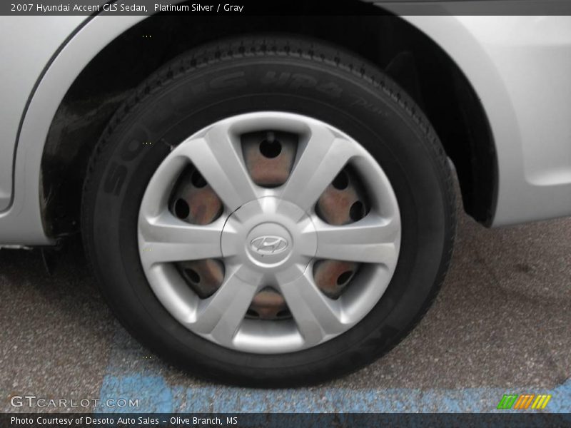 Platinum Silver / Gray 2007 Hyundai Accent GLS Sedan