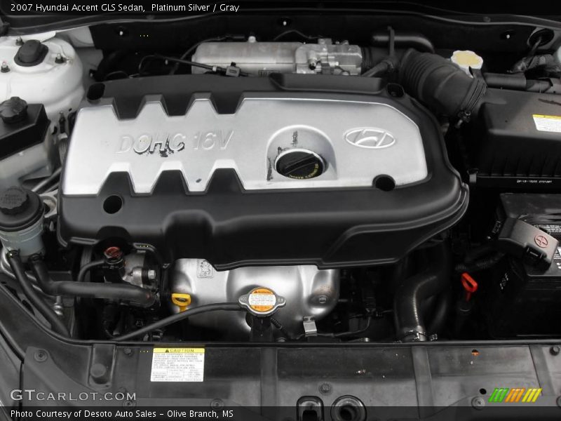 Platinum Silver / Gray 2007 Hyundai Accent GLS Sedan