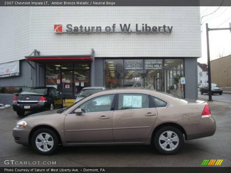 Amber Bronze Metallic / Neutral Beige 2007 Chevrolet Impala LT