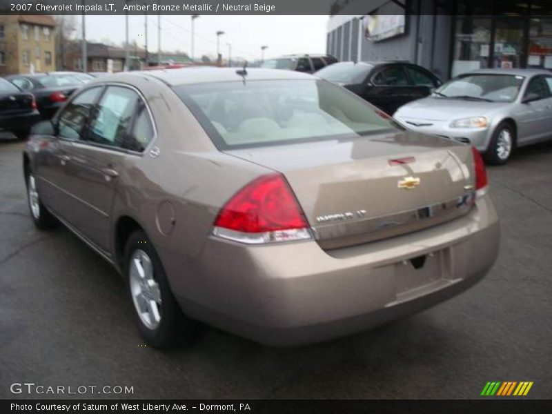 Amber Bronze Metallic / Neutral Beige 2007 Chevrolet Impala LT