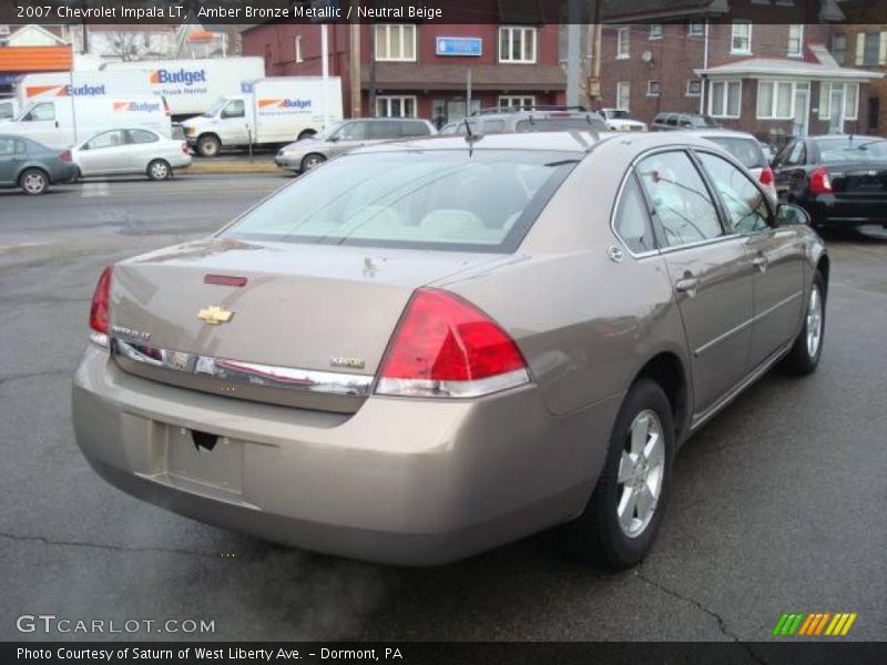 Amber Bronze Metallic / Neutral Beige 2007 Chevrolet Impala LT
