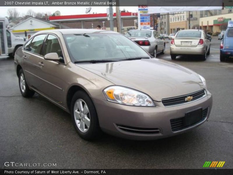 Amber Bronze Metallic / Neutral Beige 2007 Chevrolet Impala LT