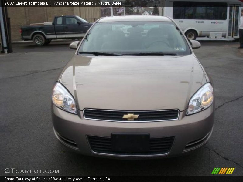 Amber Bronze Metallic / Neutral Beige 2007 Chevrolet Impala LT