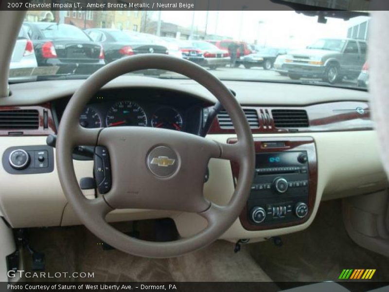 Amber Bronze Metallic / Neutral Beige 2007 Chevrolet Impala LT