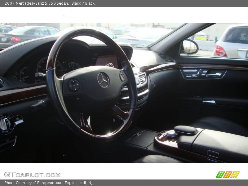 Black / Black 2007 Mercedes-Benz S 550 Sedan