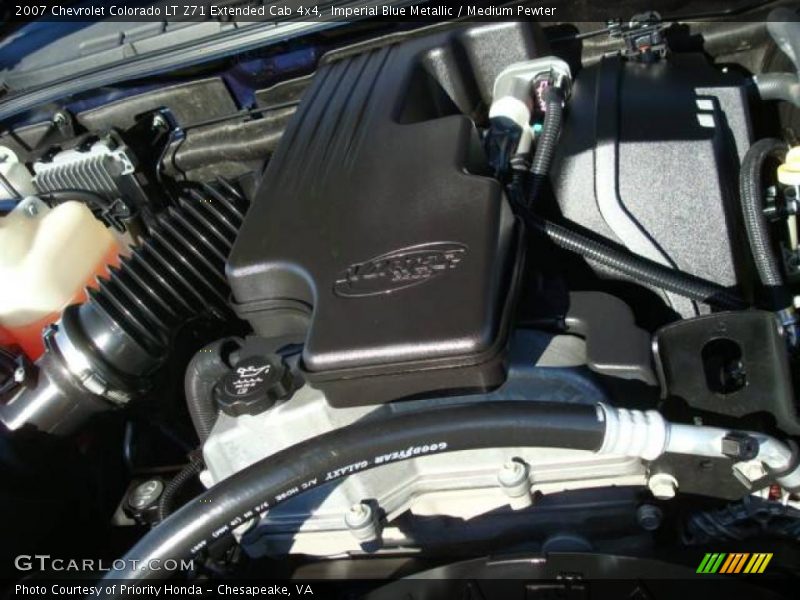 Imperial Blue Metallic / Medium Pewter 2007 Chevrolet Colorado LT Z71 Extended Cab 4x4