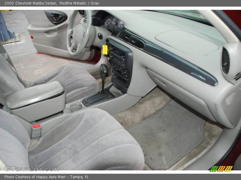 Redfire Metallic / Gray 2002 Chevrolet Malibu Sedan