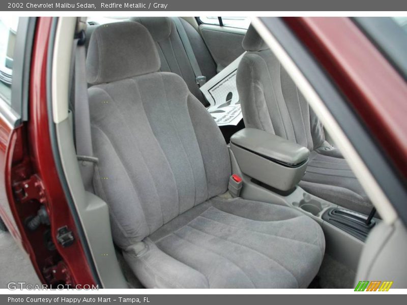Redfire Metallic / Gray 2002 Chevrolet Malibu Sedan