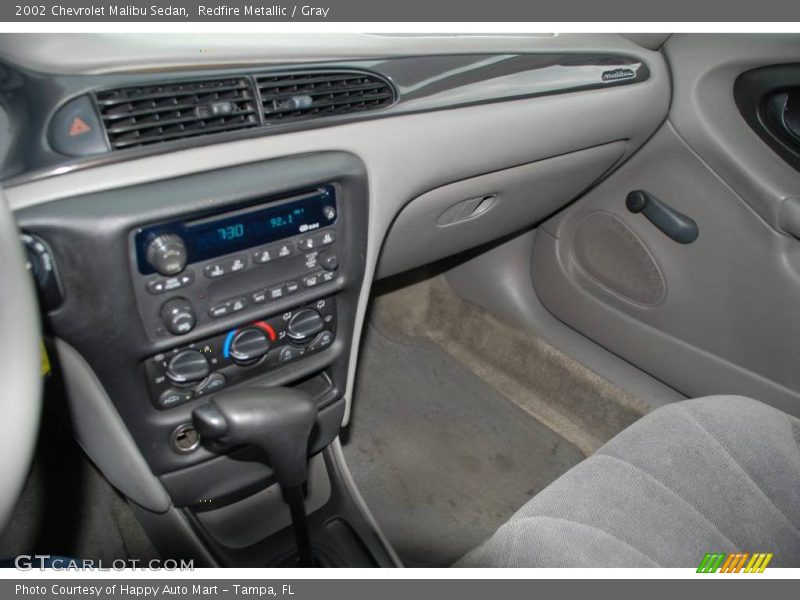 Redfire Metallic / Gray 2002 Chevrolet Malibu Sedan