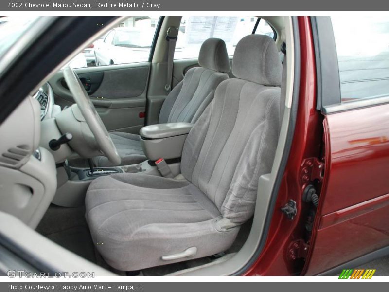 Redfire Metallic / Gray 2002 Chevrolet Malibu Sedan