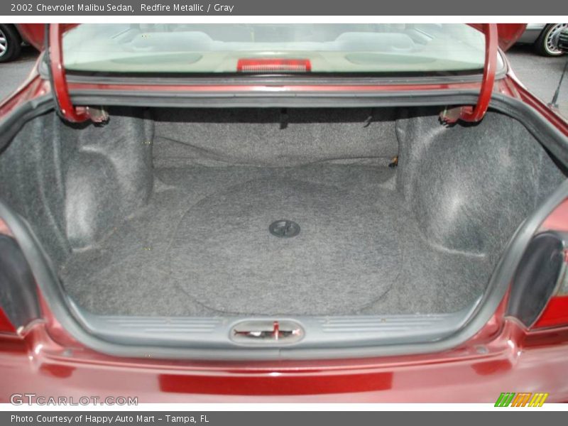 Redfire Metallic / Gray 2002 Chevrolet Malibu Sedan