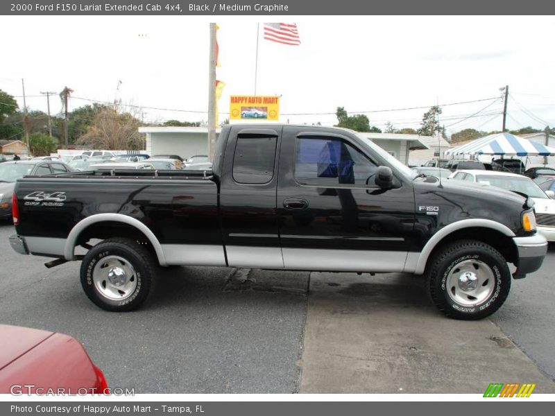 Black / Medium Graphite 2000 Ford F150 Lariat Extended Cab 4x4