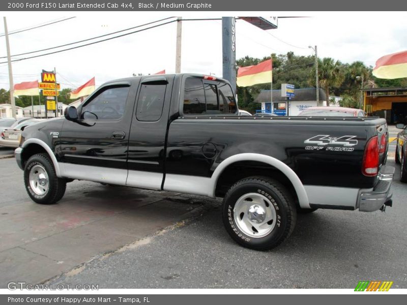 Black / Medium Graphite 2000 Ford F150 Lariat Extended Cab 4x4