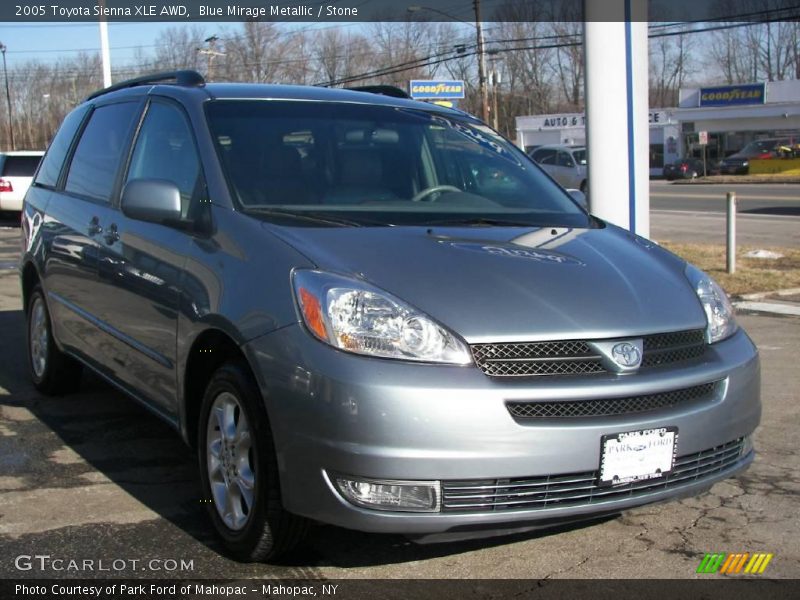 Blue Mirage Metallic / Stone 2005 Toyota Sienna XLE AWD