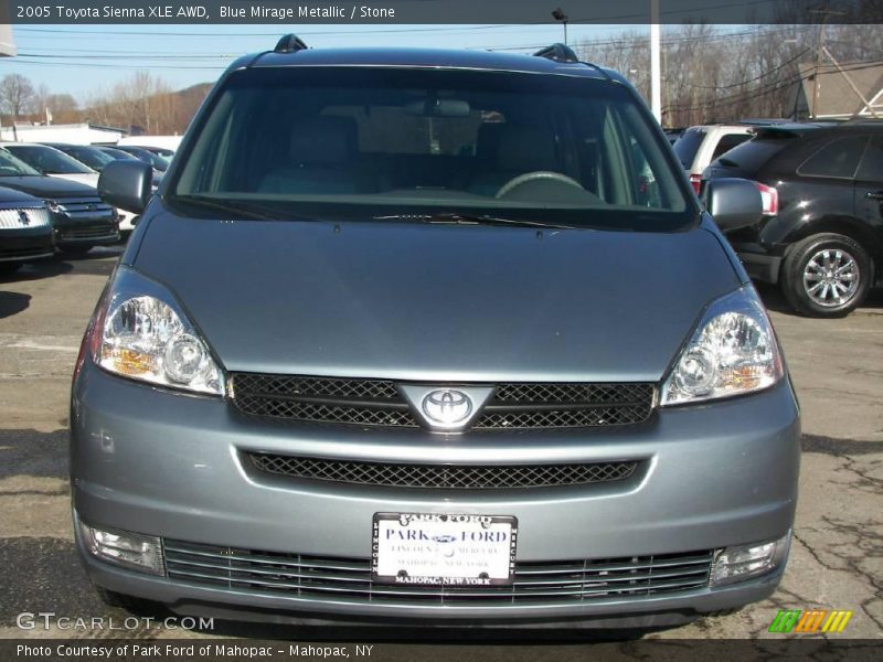 Blue Mirage Metallic / Stone 2005 Toyota Sienna XLE AWD