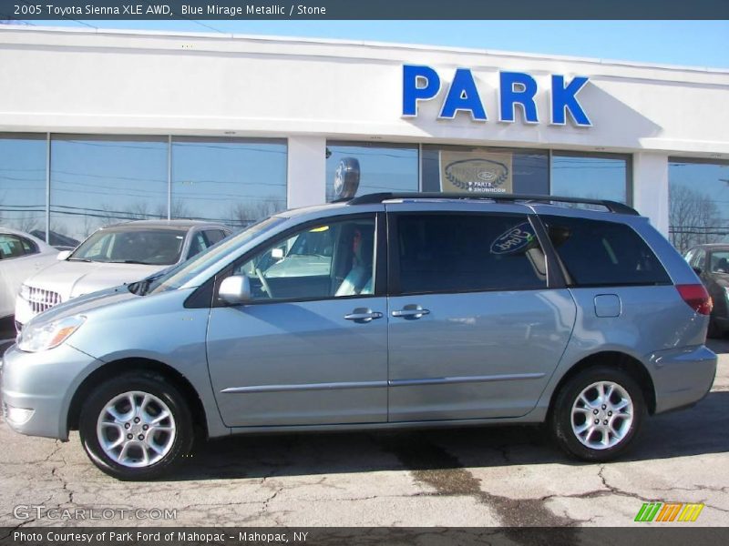 Blue Mirage Metallic / Stone 2005 Toyota Sienna XLE AWD